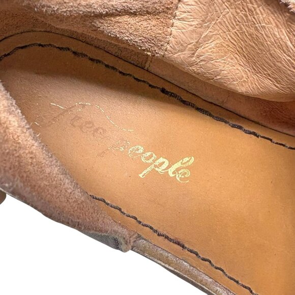 Free People Mont‎ Blanc Distressed Leather Cutout Sandals - Picture 3 of 11